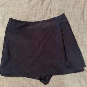 Navy She + Sky corduroy skirt